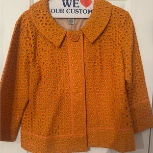 Orange blazer